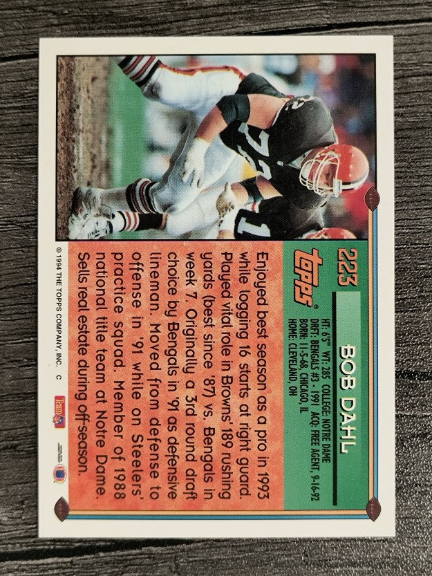 1994 Topps #223 Bob Dahl
