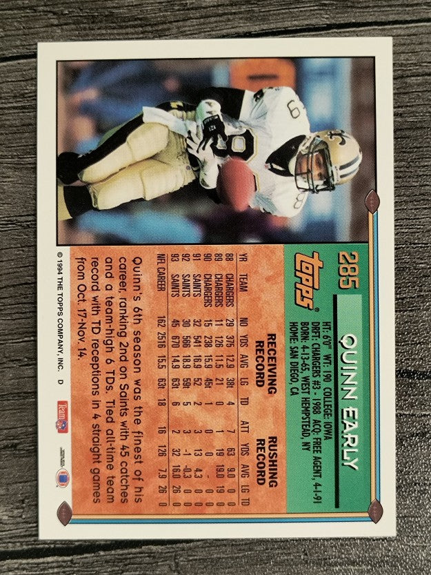 1994 Topps #285 Quinn Early