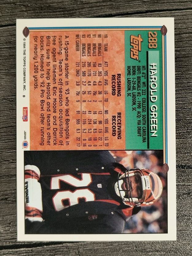 1994 Topps #288 Harold Green