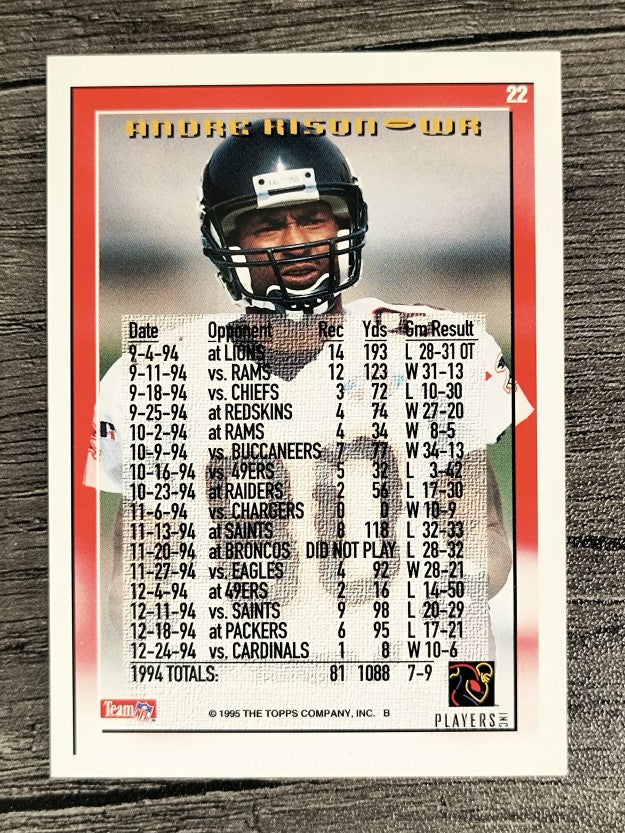 1995 Topps #22 Andre Rison TYC