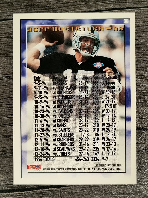 1995 Topps #38 Jeff Hostetler TYC