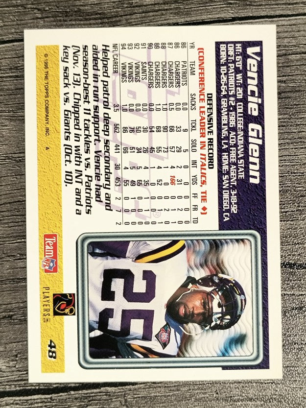 1995 Topps #48 Vencie Glenn