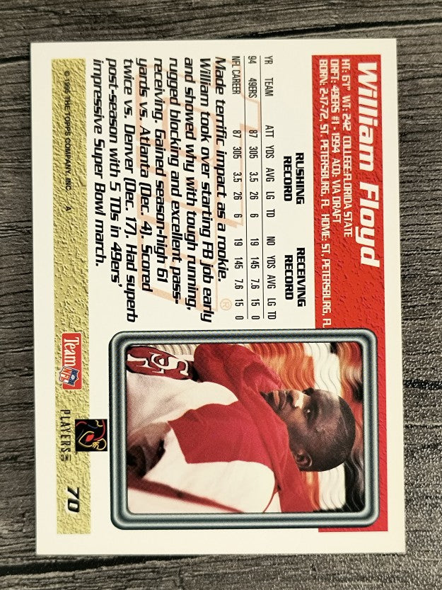 1995 Topps #70 William Floyd
