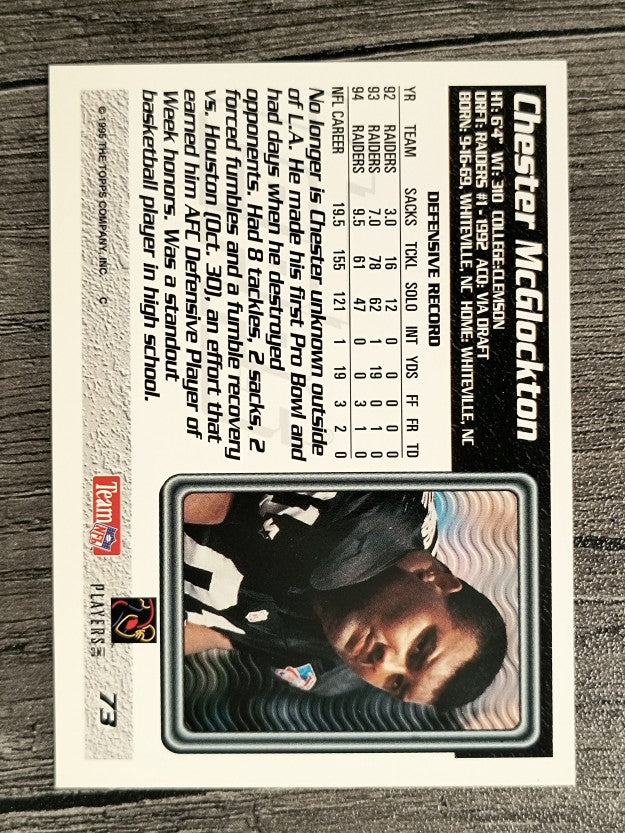 1995 Topps #73 Chester McGlockton