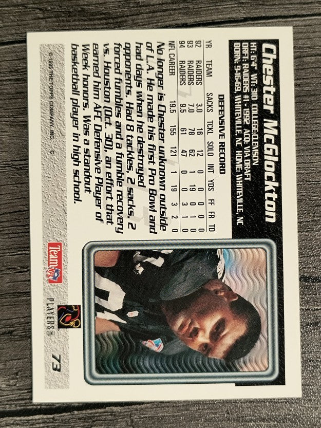 1995 Topps #73 Chester McGlockton