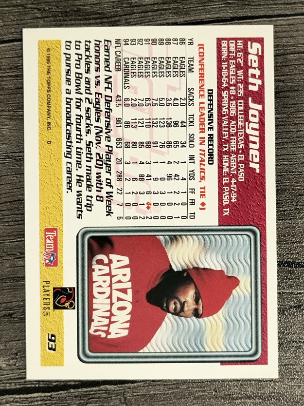 1995 Topps #93 Seth Joyner