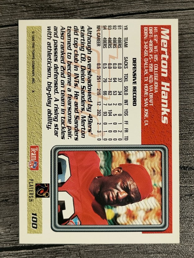 1995 Topps #100 Merton Hanks
