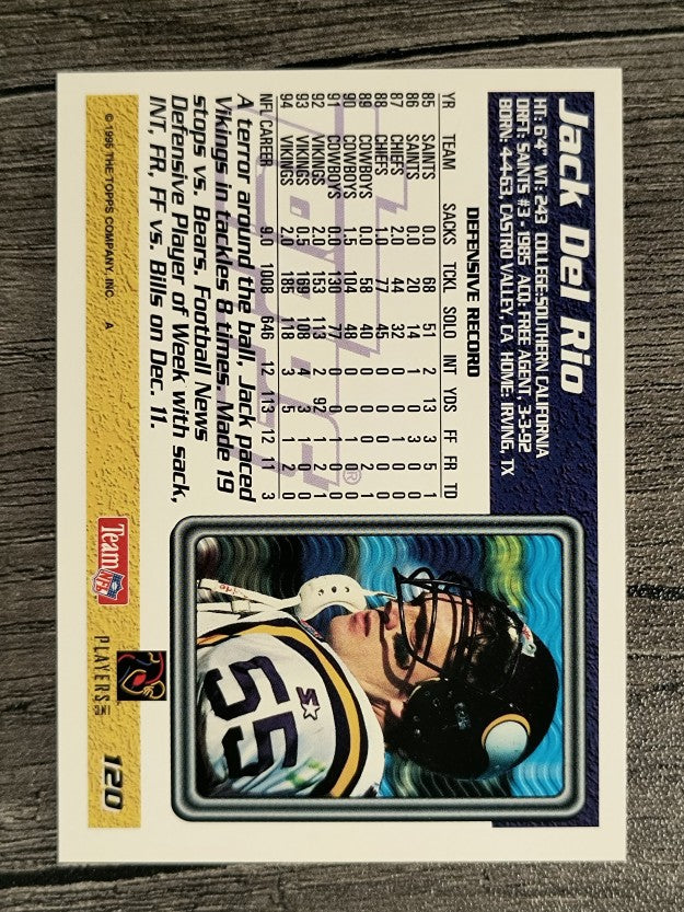 1995 Topps #120 Jack Del Rio