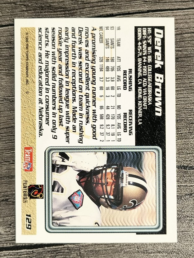 1995 Topps #129 Derek Brown RBK