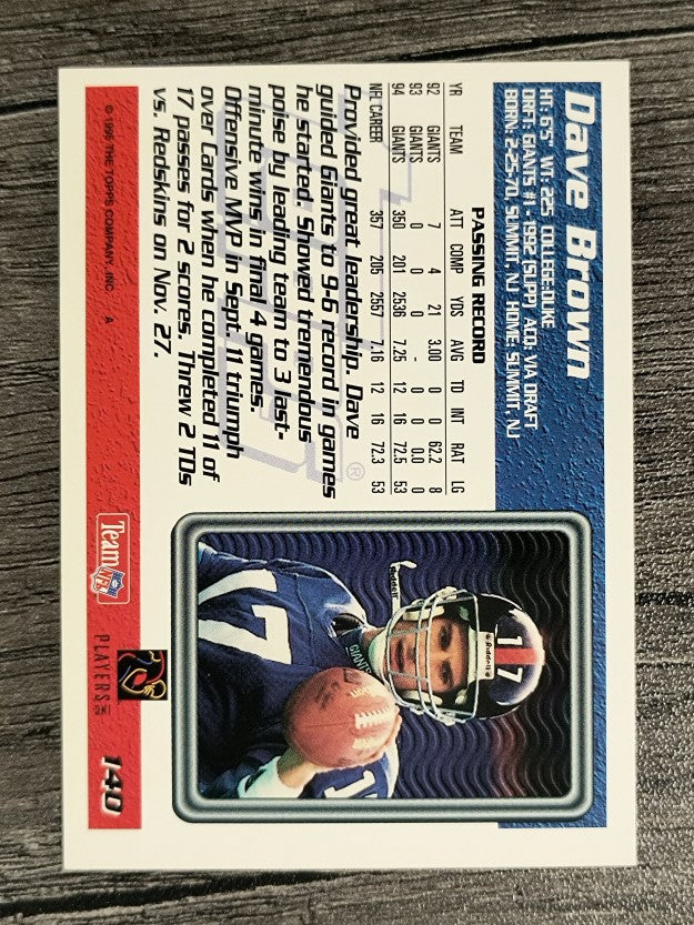1995 Topps #140 Dave Brown