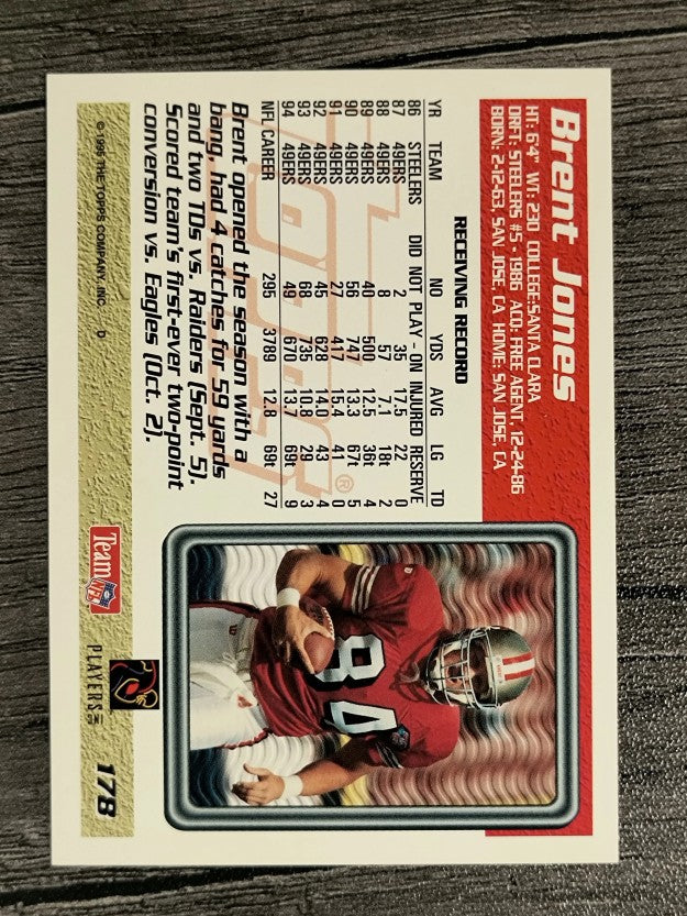 1995 Topps #178 Brent Jones