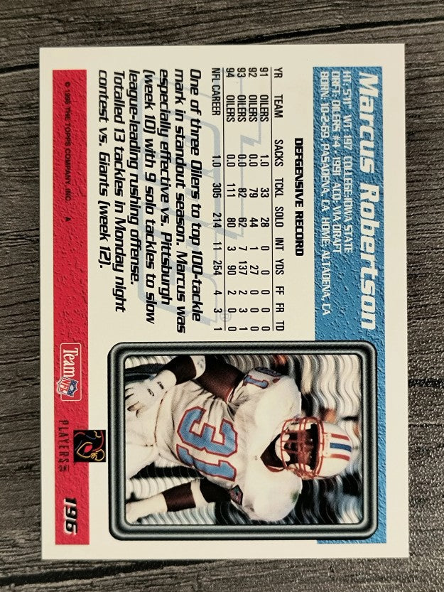 1995 Topps #196 Marcus Robertson