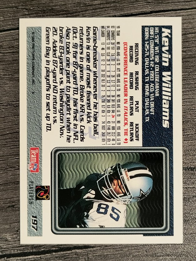 1995 Topps #197 Kevin Williams WR
