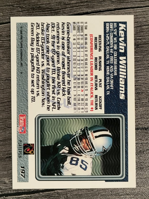 1995 Topps #197 Kevin Williams WR