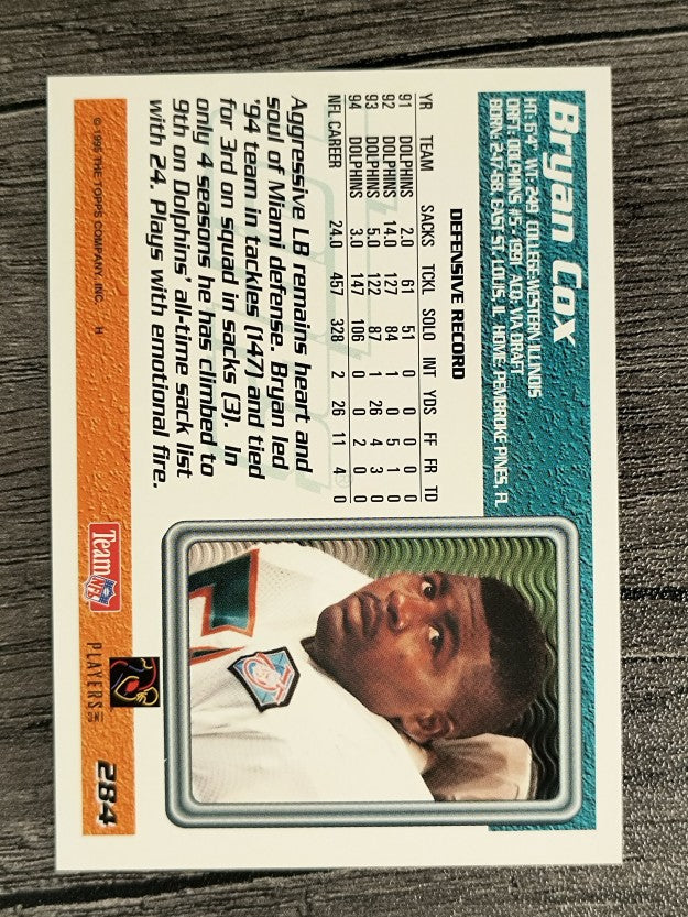 1995 Topps #284 Bryan Cox