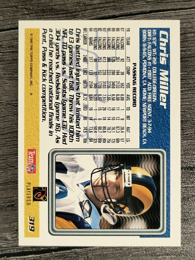 1995 Topps #319 Chris Miller
