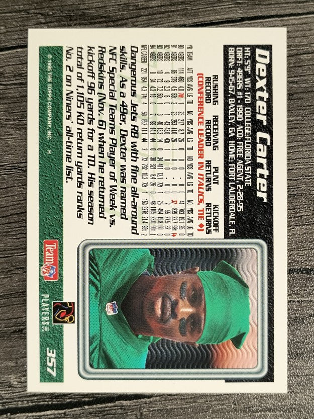 1995 Topps #357 Dexter Carter