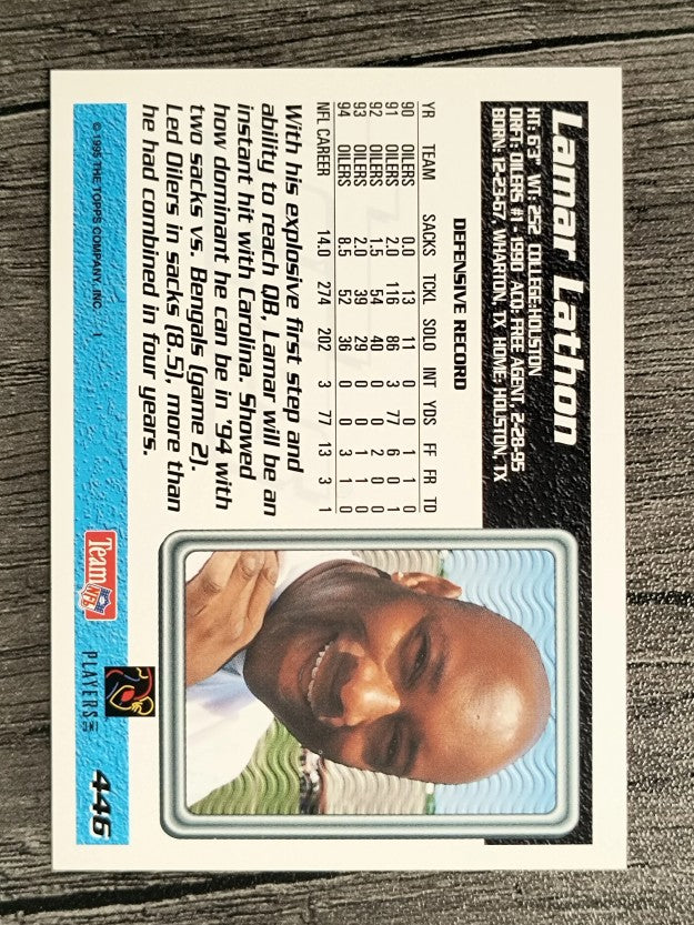 1995 Topps #446 Lamar Lathon