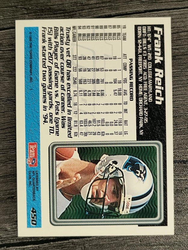 1995 Topps #450 Frank Reich