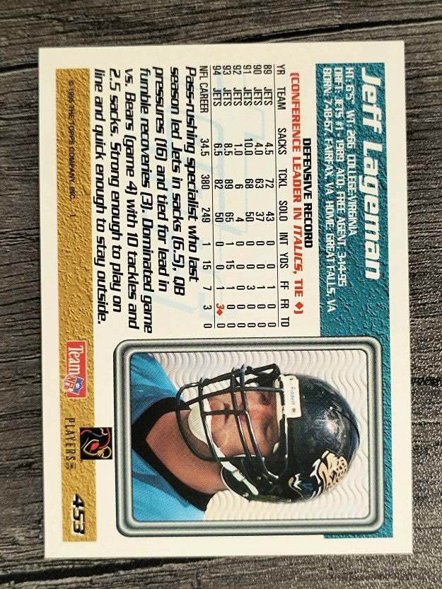 1995 Topps #453 Jeff Lageman