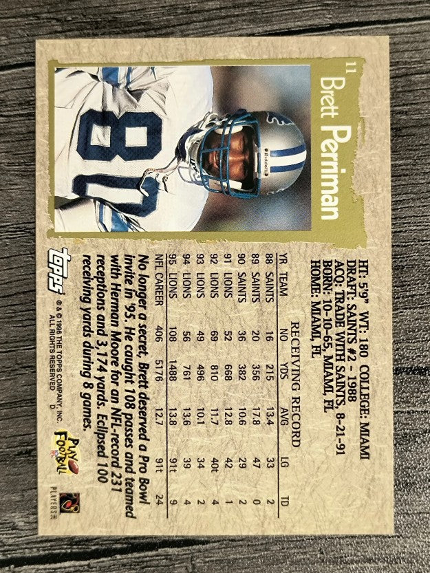 1996 Topps #11 Brett Perriman