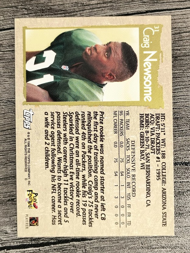 1996 Topps #31 Craig Newsome