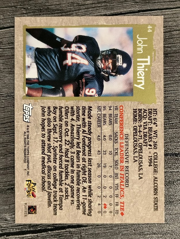 1996 Topps #44 John Thierry