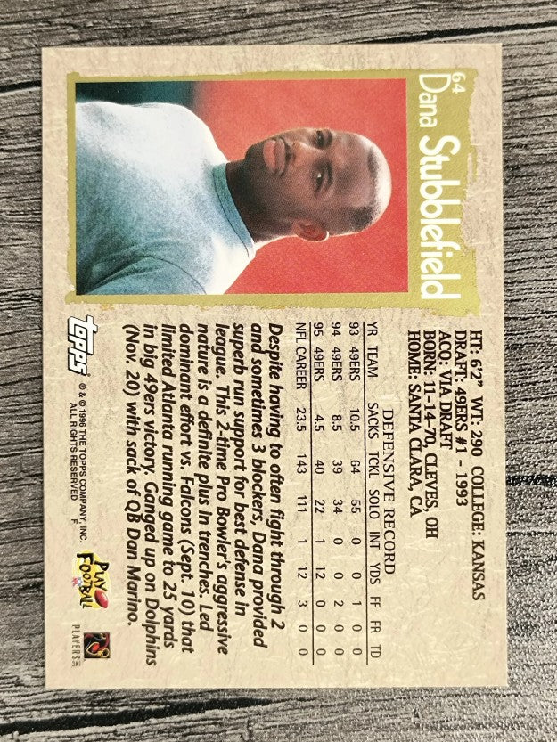 1996 Topps #64 Dana Stubblefield