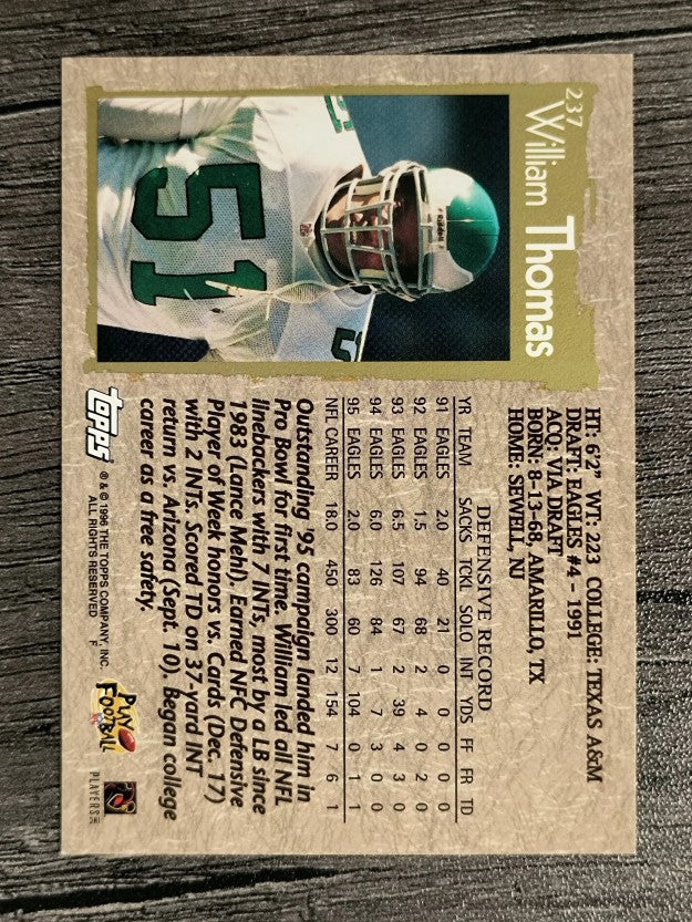 1996 Topps #237 William Thomas