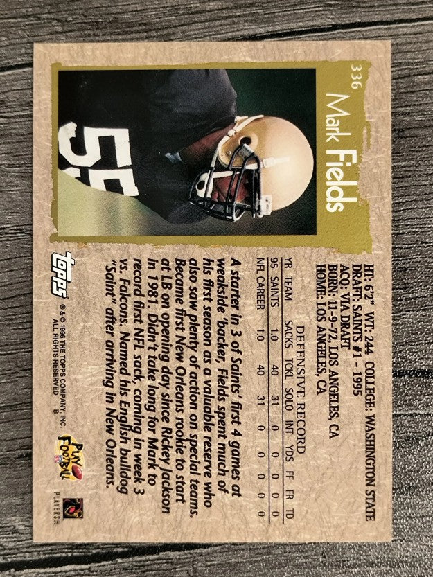 1996 Topps #336 Mark Fields