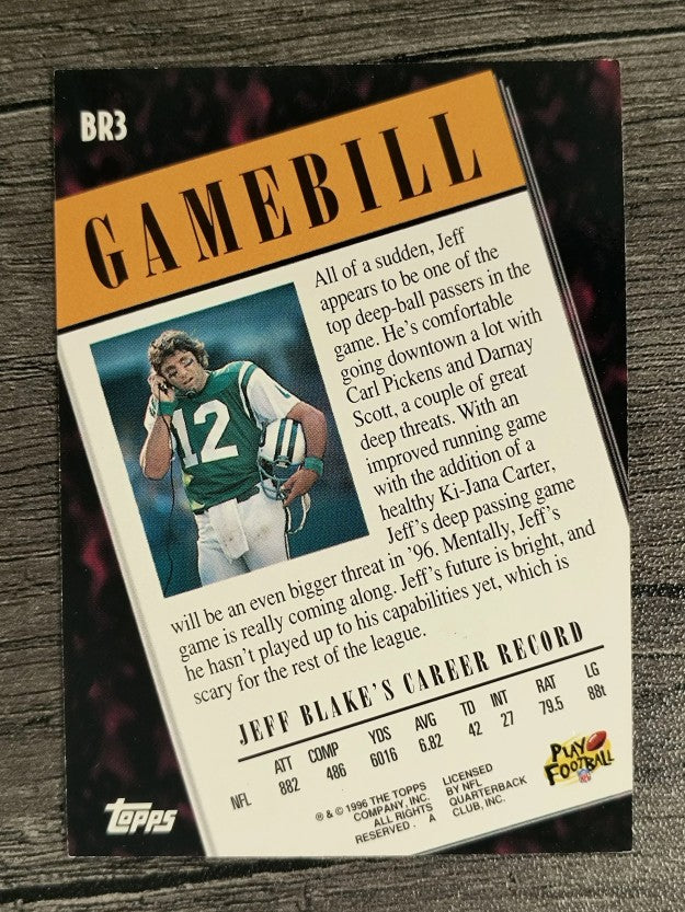 1996 Topps Broadway's Reviews #BR3 Jeff Blake