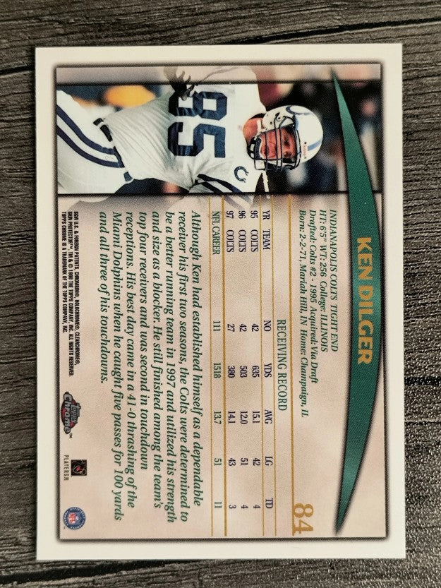 1998 Topps Chrome #84 Ken Dilger