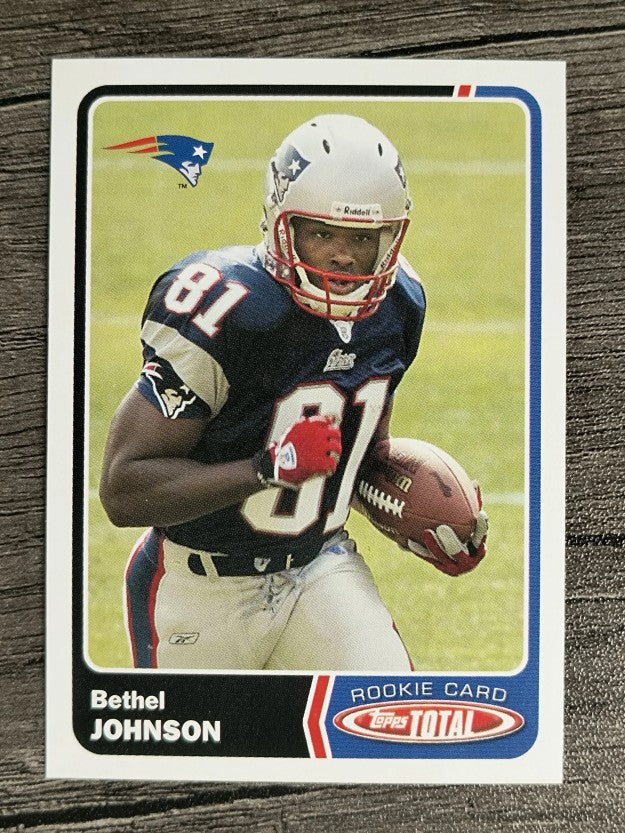 2003 Topps Total #447 Bethel Johnson RC