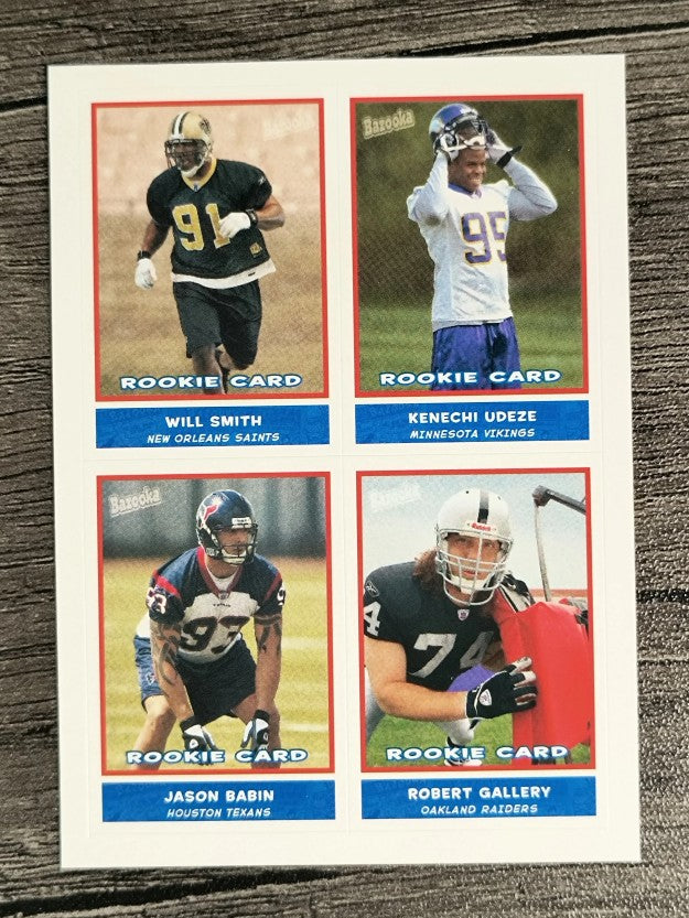 2004 Bazooka Stickers #44 Will Smith/K. Udeze/Jason Babin/Robert Gallery (NM)