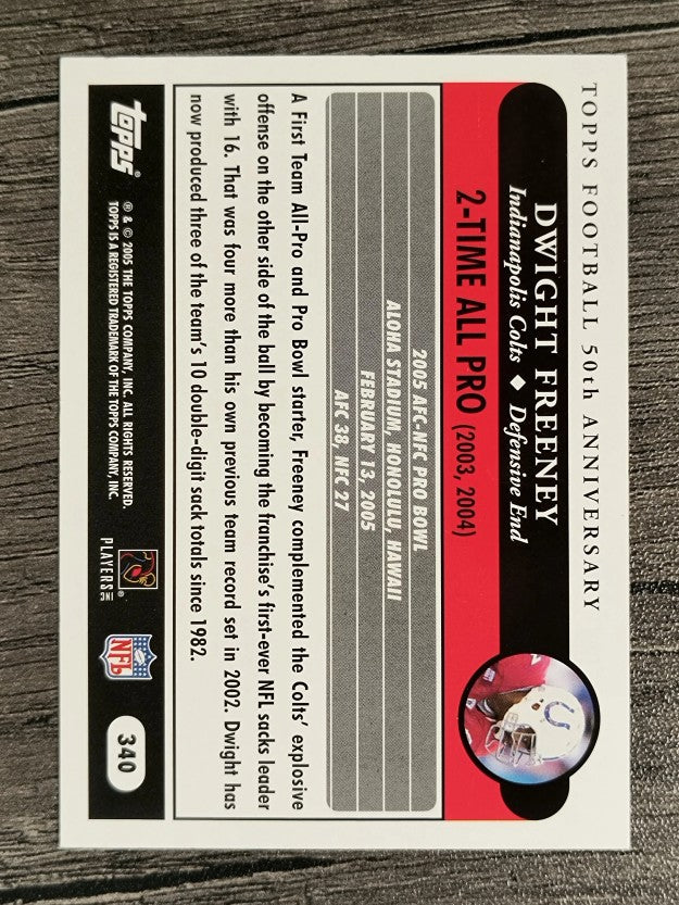 2005 Topps #340 Dwight Freeney AP