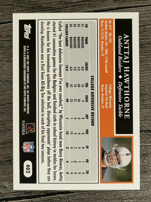 2005 Topps #402 Anttaj Hawthorne RC