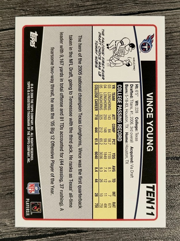 2006 Titans Topps #TEN11 Vince Young