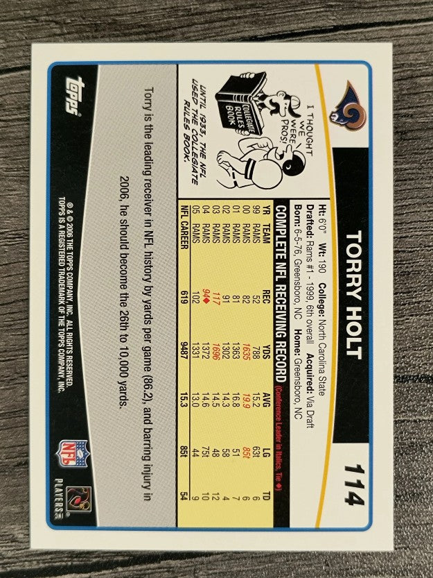 2006 Topps #114 Torry Holt