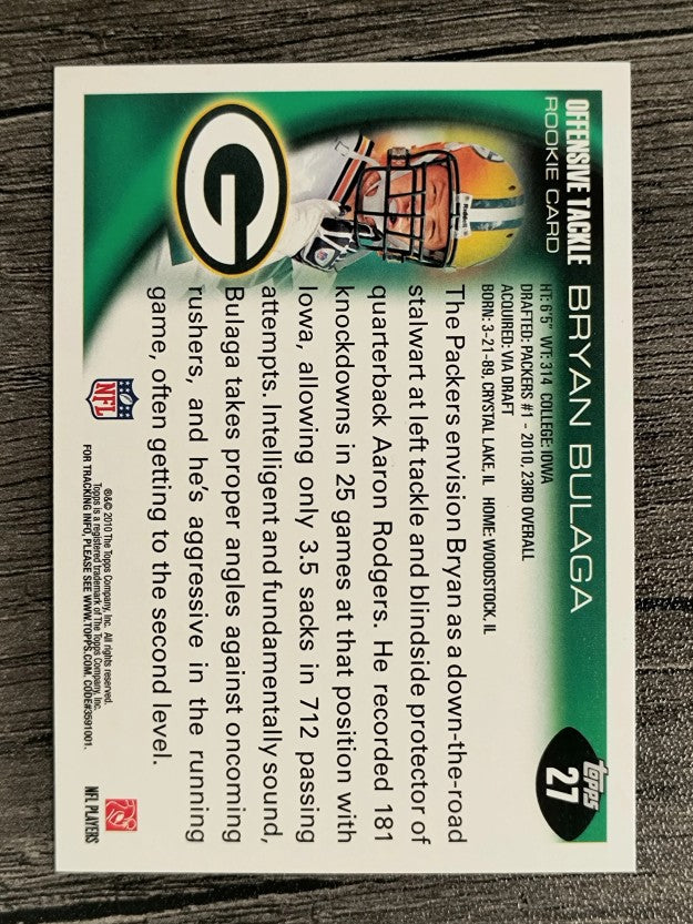 2010 Topps #27 Bryan Bulaga RC