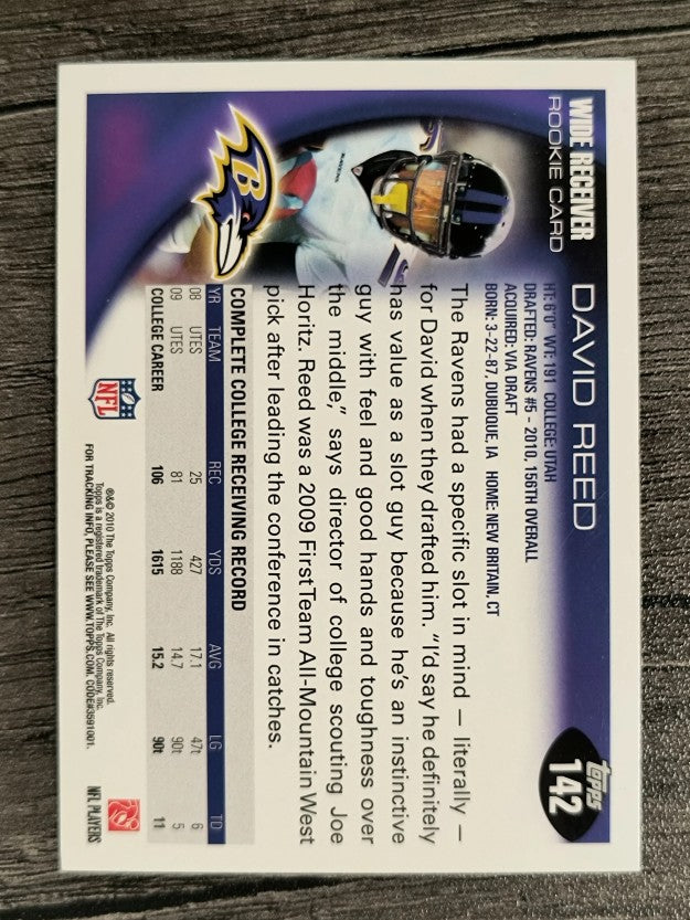2010 Topps #142 David Reed RC