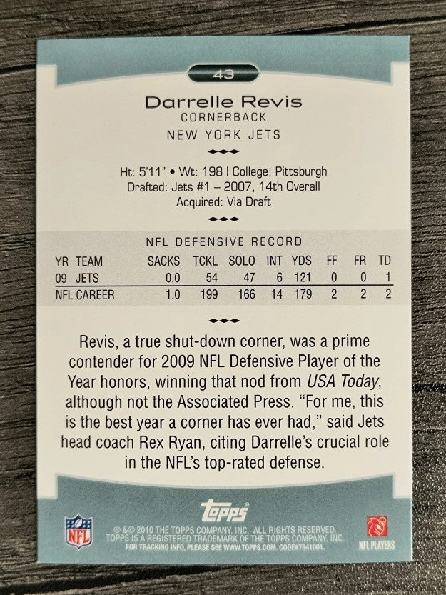2010 Topps Platinum #43 Darrelle Revis