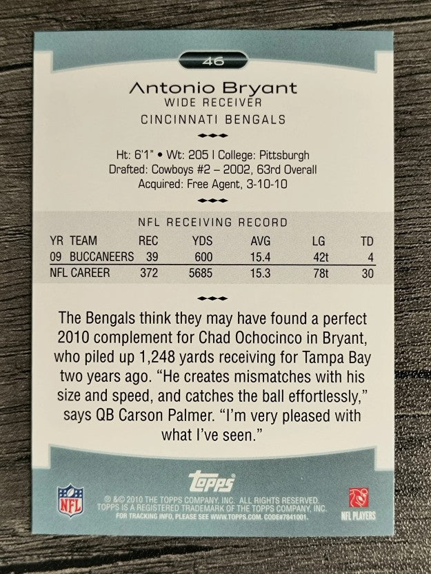 2010 Topps Platinum #46 Antonio Bryant