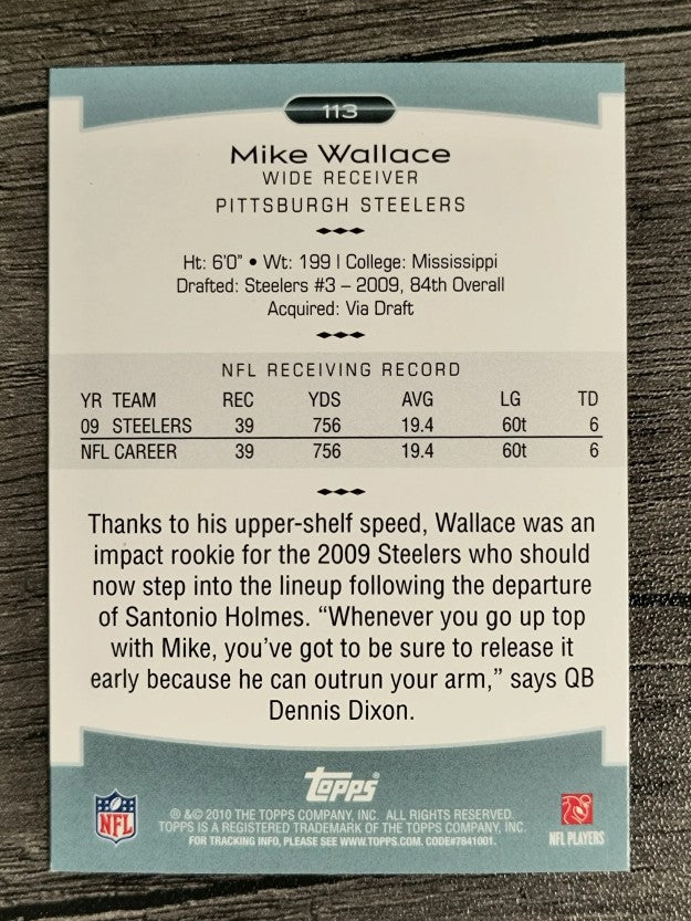 2010 Topps Platinum #113 Mike Wallace