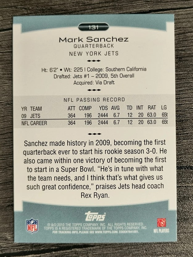 2010 Topps Platinum #131 Mark Sanchez