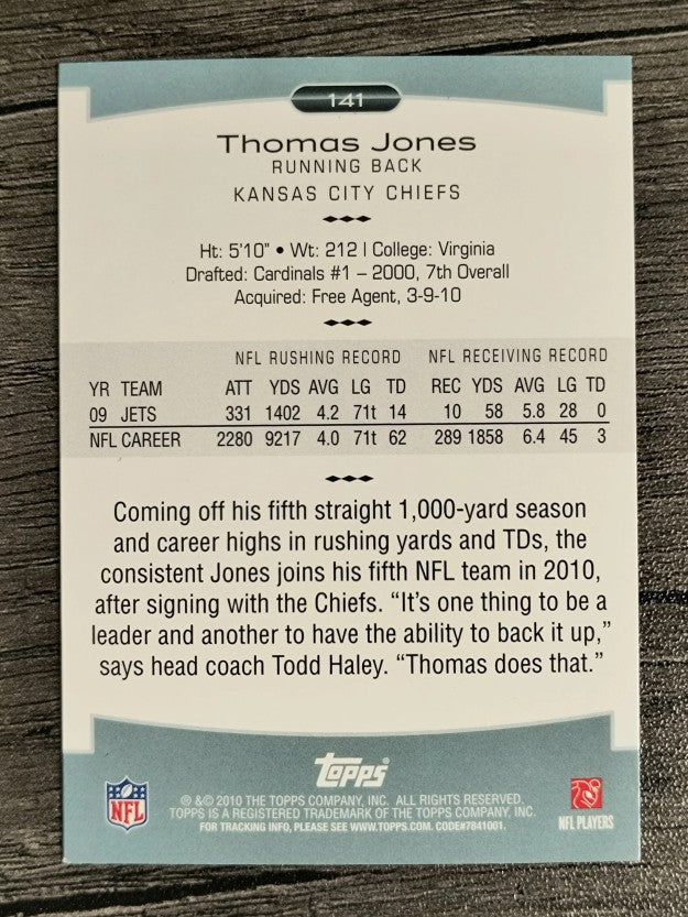2010 Topps Platinum #141 Thomas Jones