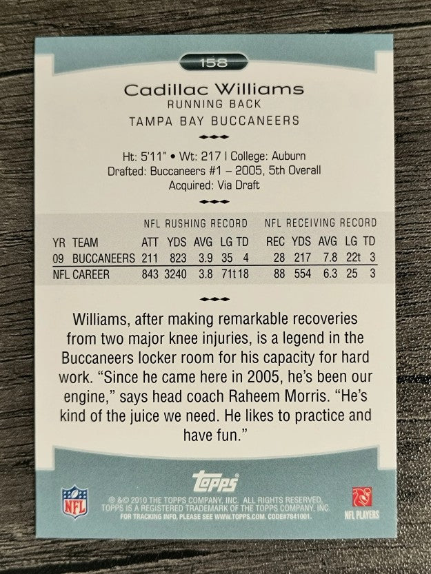 2010 Topps Platinum #158 Cadillac Williams