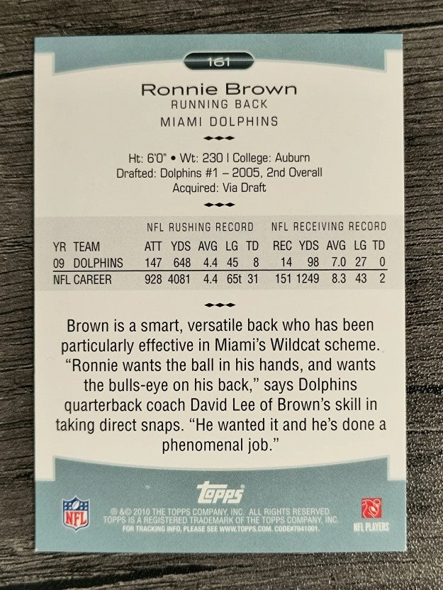 2010 Topps Platinum #161 Ronnie Brown