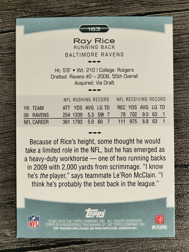 2010 Topps Platinum #163 Ray Rice