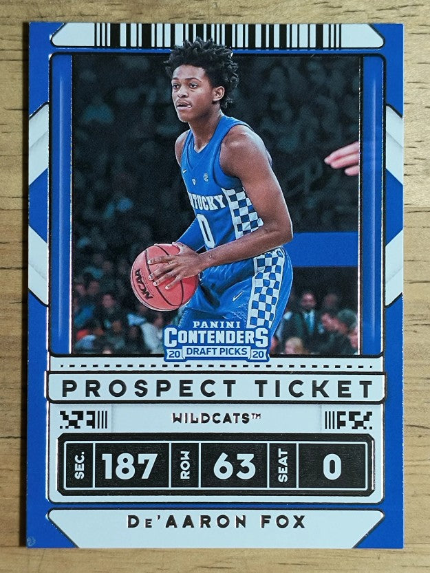 2020-21 Panini Contenders Draft Picks #22 De'Aaron Fox