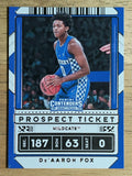 2020-21 Panini Contenders Draft Picks #22 De'Aaron Fox